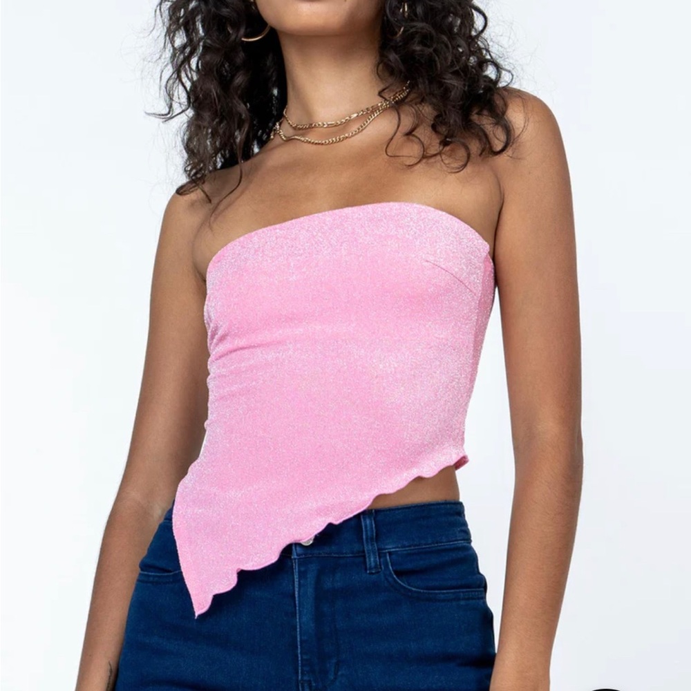 Princess Polly Light Pink Strapless Tank Top